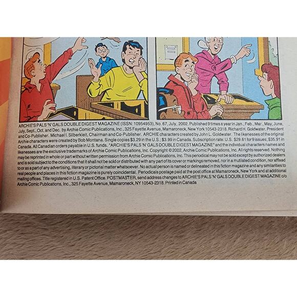 Archie's Pals 'N' Gals Jughead With Archie Comic Book 2002 Digest Magazine Vtg - Picture 4 of 16